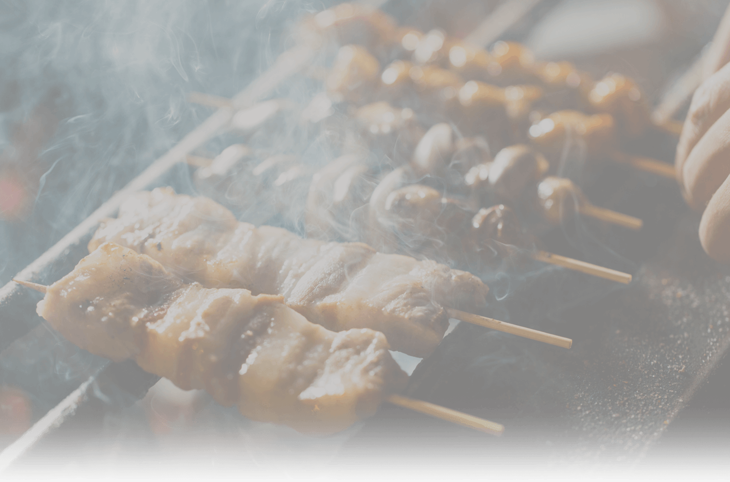 焼いている手元